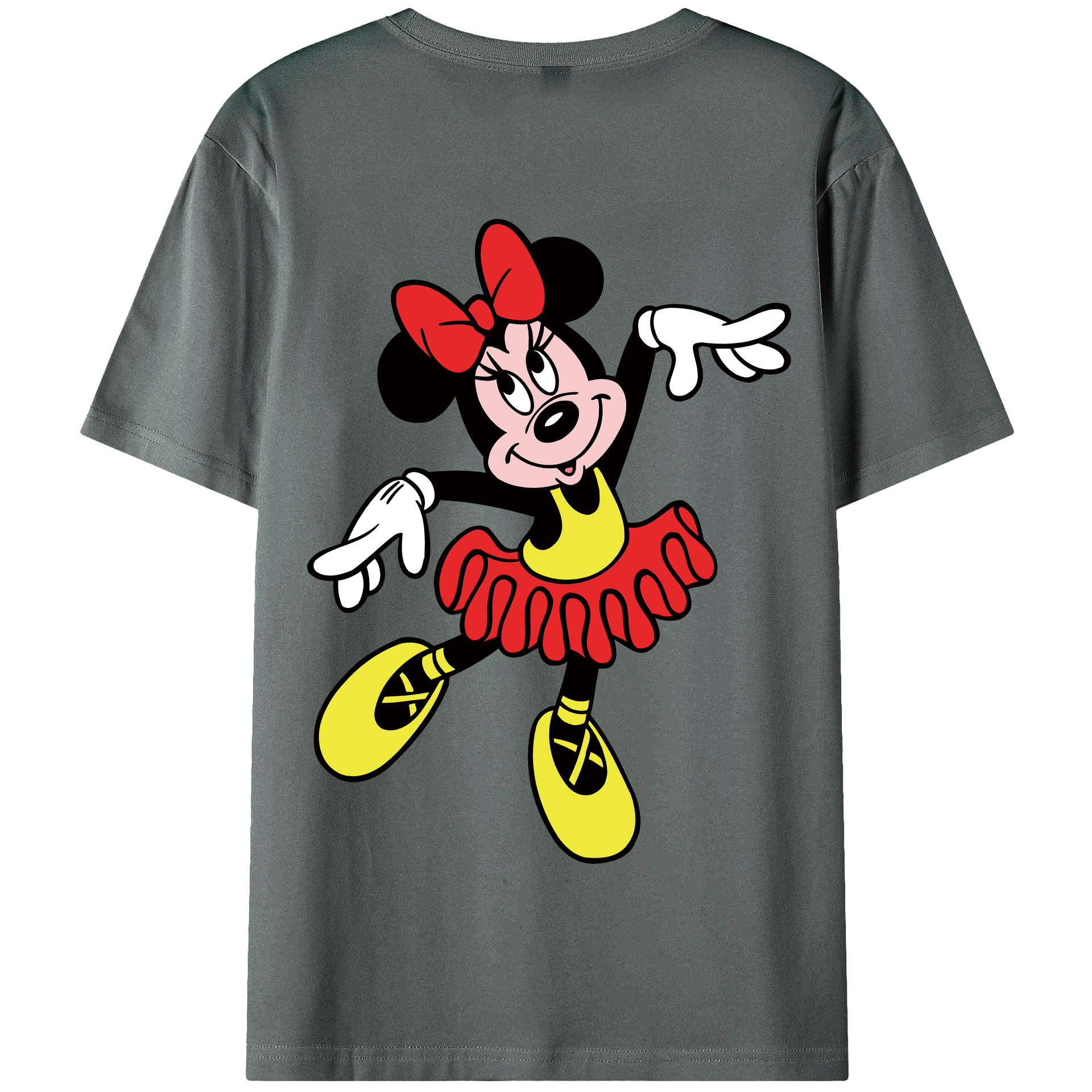 （画像用） ミッキーマウス Mickey Mouse 綿100％半袖Tシャツ（背面プリント）
